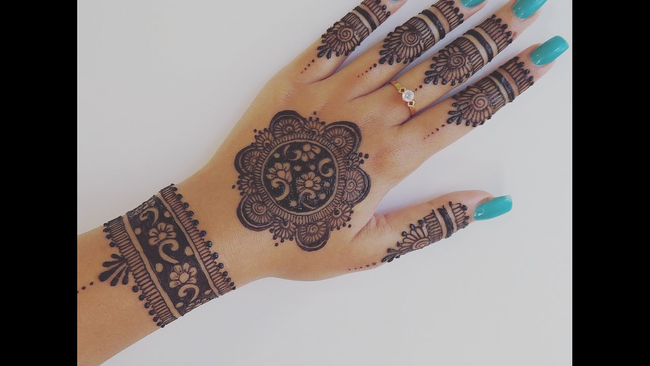 Easy Henna Design for Your Hands