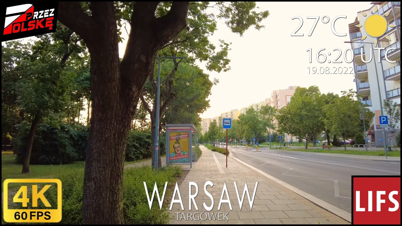 4k POLAND🚶🏽‍♂️#WALK ~ Warsaw ~ Targówek Mieszkaniowy🎽ul. Handlowa ~ #PrzezPolskę