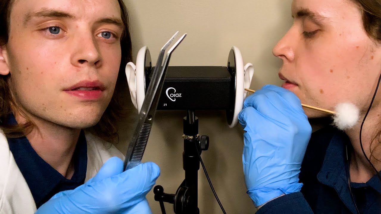 ASMR | DEEP Twin Ear Cleaning Exam & Up Close Whispering (Doctor Roleplay)