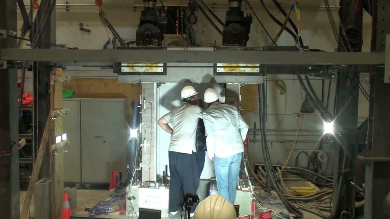 Testing of reinforced concrete masonry C-shaped core wall