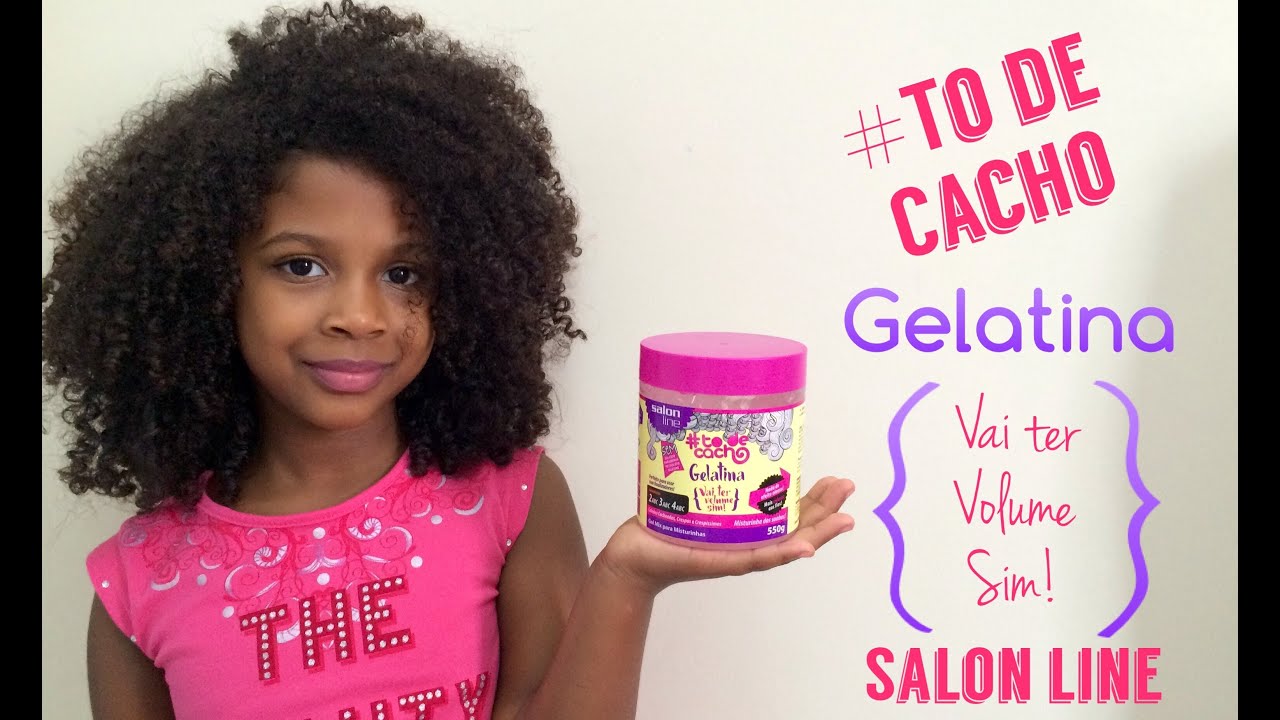 Gelatina To De Cacho Vai Ter Volume Sim! Salon Line Cabelo Cacheado/Crespo  de Criança