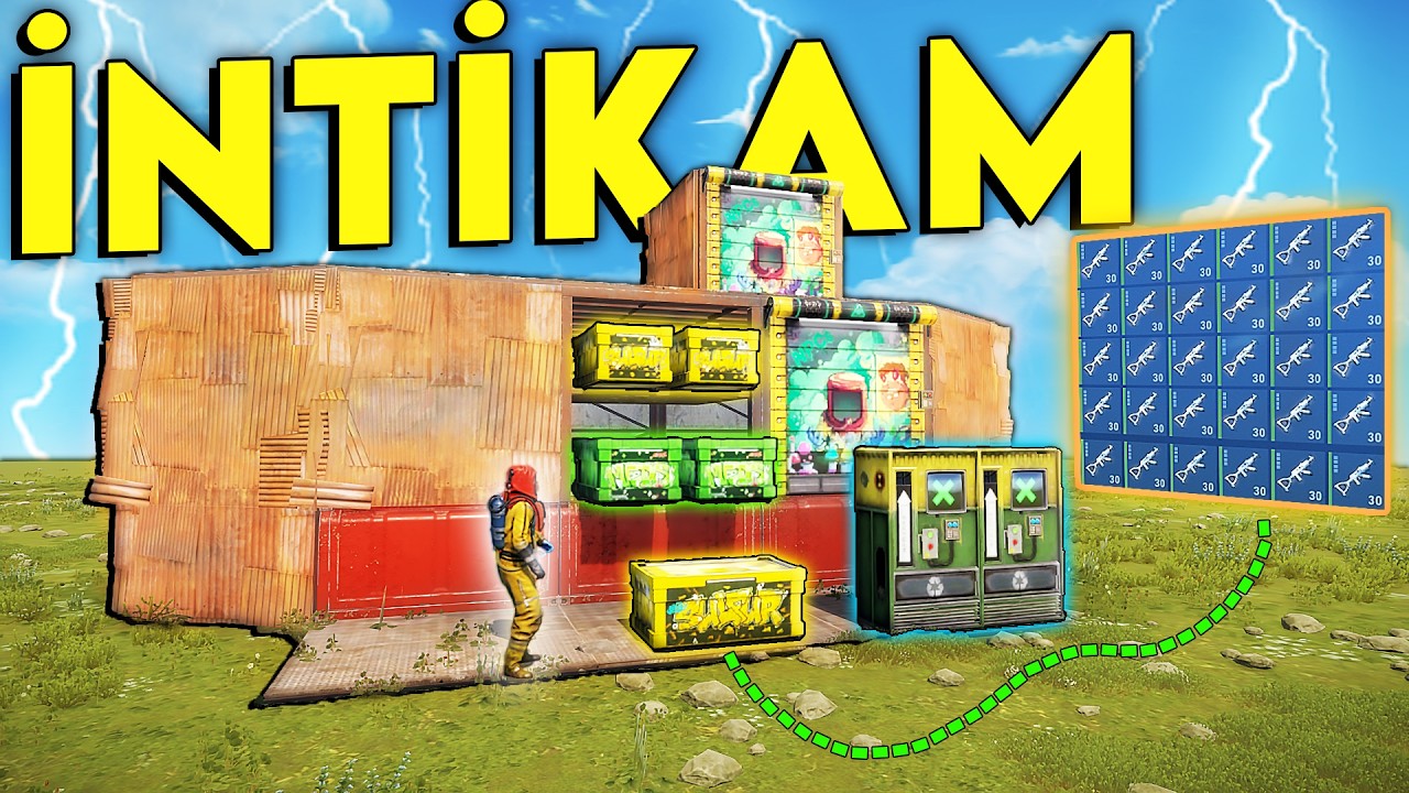 DÜŞMANLARIN EVLERİNDEKİ HAZİNELERİ ELE GEÇİRDİM ! (TARETLİ EV ve ZENGİNLİK) Rust Türkçe Film