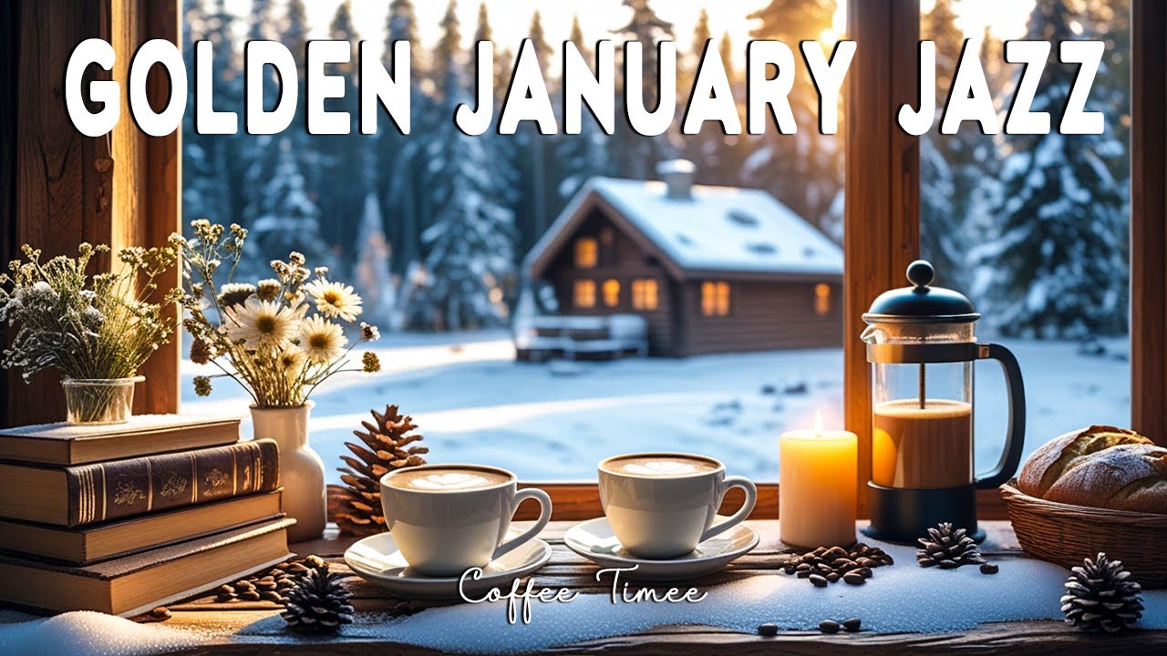 Golden January Jazz Piano ☕ Smooth Coffee Jazz & Bossa Nova Cafe Music for Study, Work & Focus
