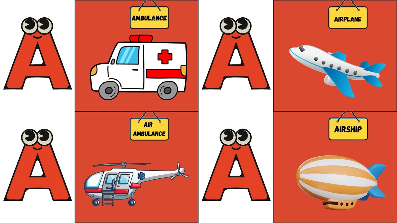 ABC Vehicles Song 🚗 | A to Z Vehicles for Kids | Fun Learning Adventure | #abcd #kids
