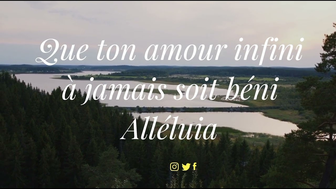 Gloire et Louange à Toi - Les Vaudois de Béthel (video lyrics)