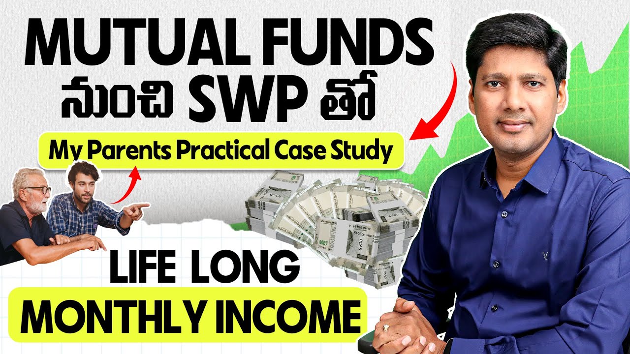Monthly income from mutual funds with SWP  in Telugu | | Systematic Withdrawal Plan in Telugu