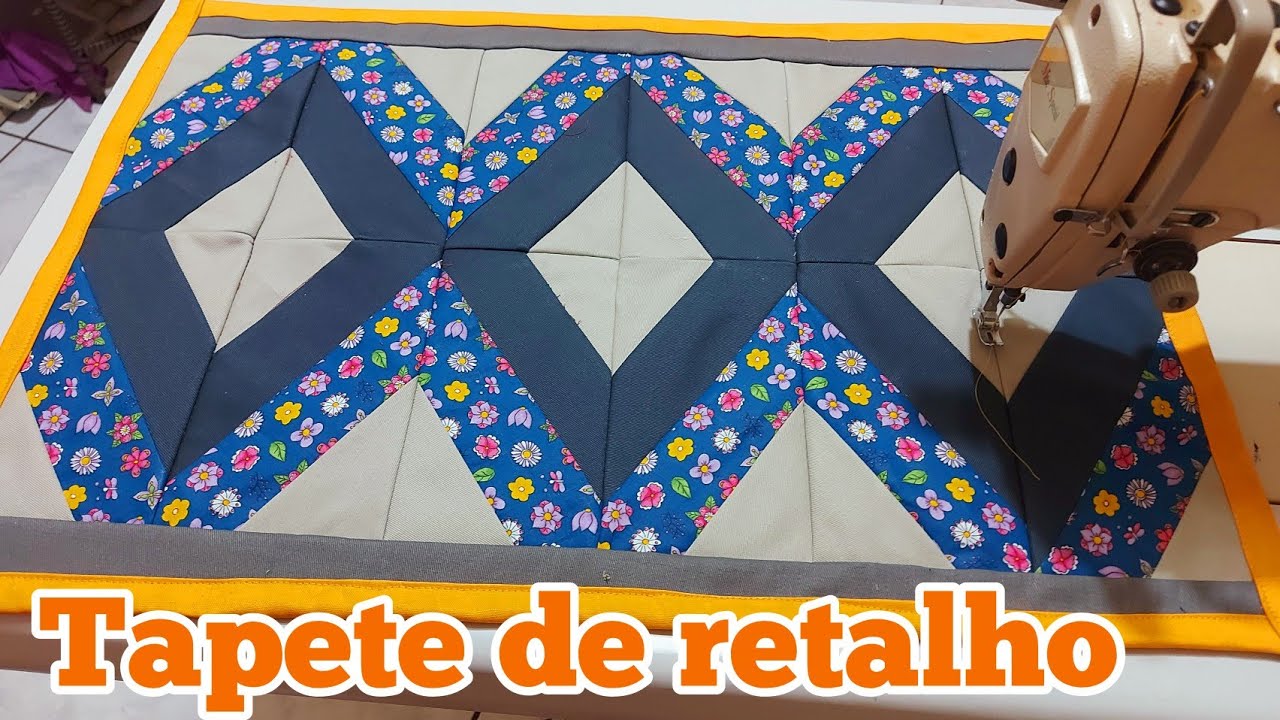 PURO CHARME FICOU ESTE TAPETE 💥 REAPROVEITANDO RETALHOS.