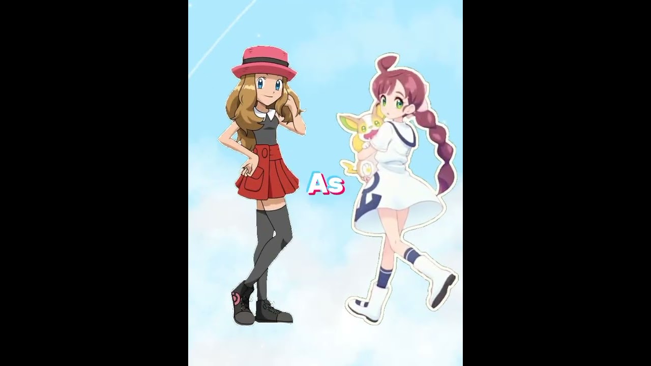 pokemon || serena in other's in outfits 💕 