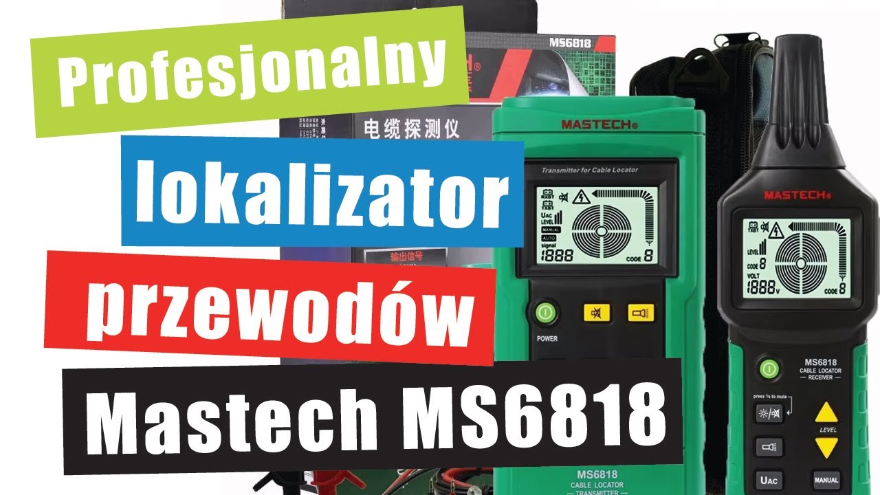 Mastech MS6818 Lokalizator przewodów szukanie przerwy w obwodzie instalacyjnym robota koszącego