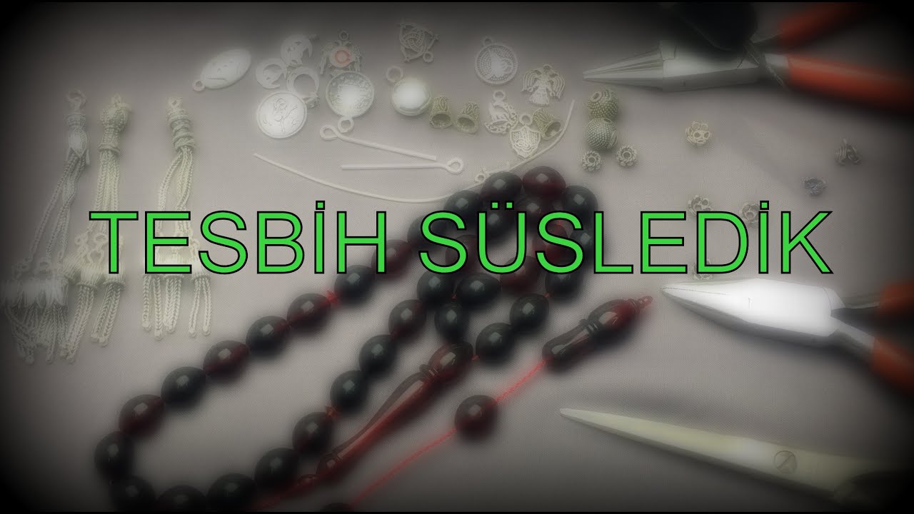 ÇOK ŞIK OLDU ! Sıkma Kehribar Ateşi Tesbihi Süsledik...Güzel Oldu