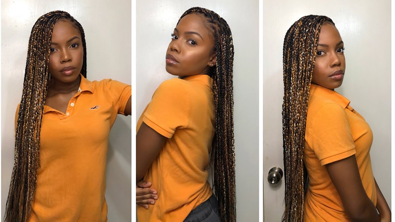 HOW TO DO KNOTLESS BOXBRAIDS(QUICK AND BEGINNER FRIENDLY)!!