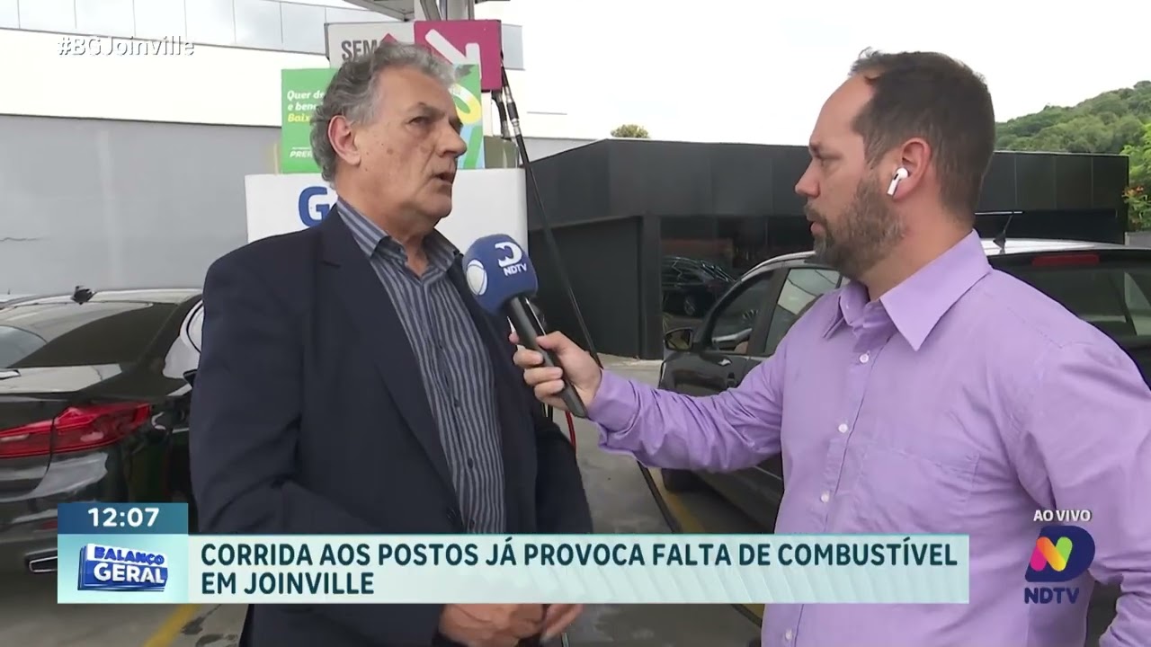 Corrida aos postos provoca falta de combustível e filas em Joinville