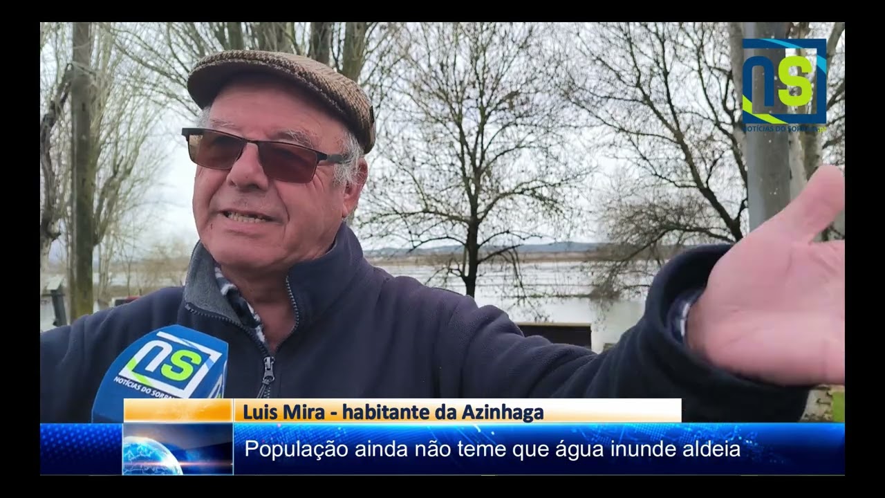 Cheias cortam acesso à Azinhaga mas população está tranquila