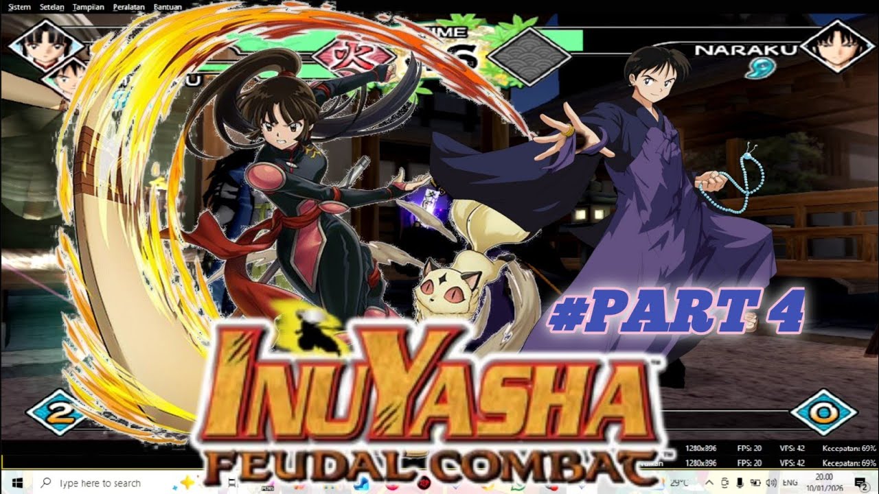 INUYASHA: FEUDAL COMBAT - STORY MODE - MIROKU & SANGO part 4 game PS2