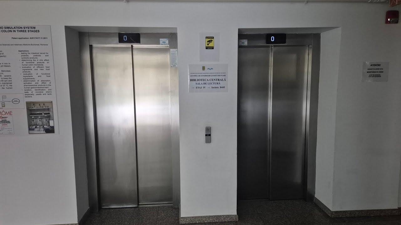 2 2013 Kone lifts at Library, University of Agronomic Sciences and Veterinary Medicine of Bucharest