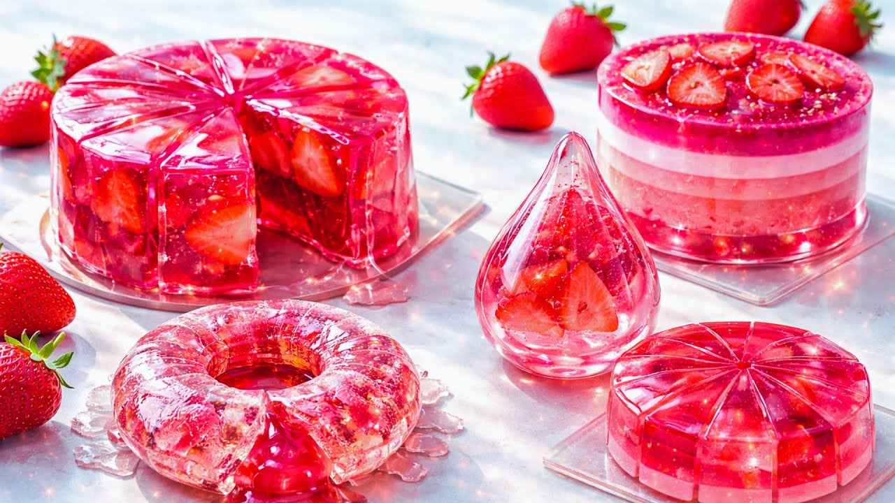 1 Hour of Most Satisfying Crystal Desserts Ever 🌈💎 Relaxing ASMR (Compilation)