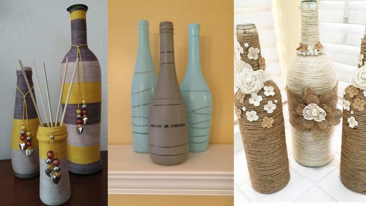 Top 80 ideias criativas garrafas de vidro decoradas