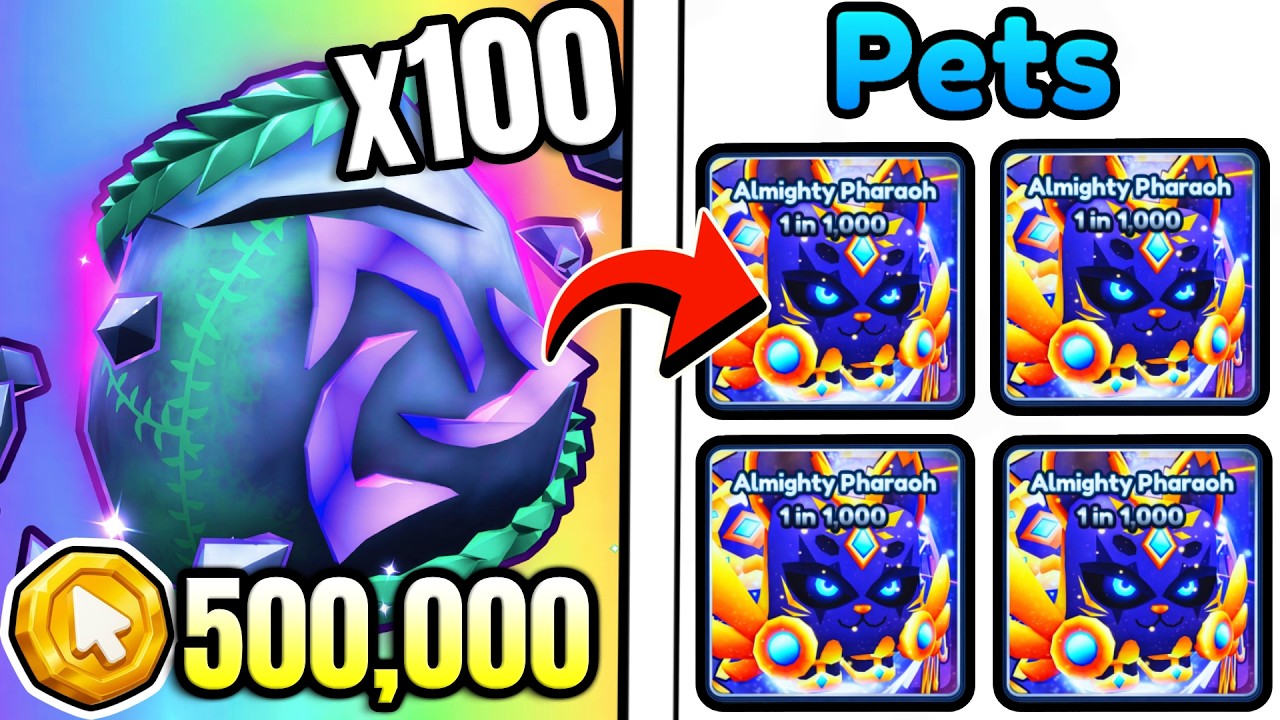 Opening x100 Exclusive ANCIENT RUNE EGGS for Rarest SECRET PETS in Tap Simulator UPDATE... (INSANE)