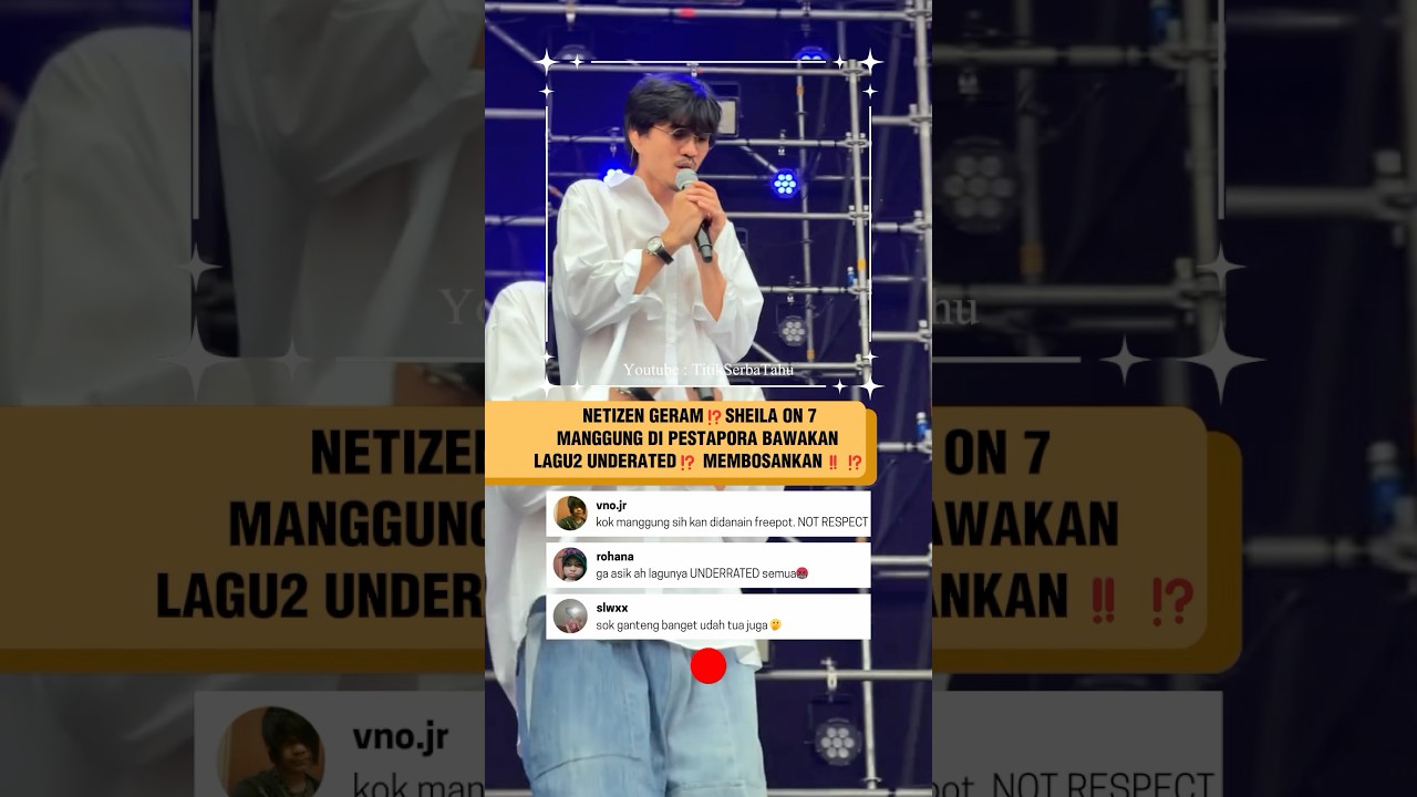 KOMEN NEGATIF buat duta SO7 di pestapora #so7 #pestapora #musik #ytshorts #shorts