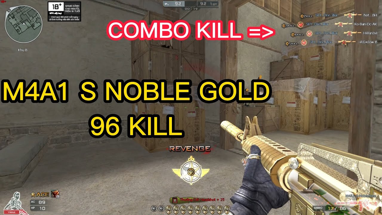 M4A1 S NOBLE ROSE - 96 KILL