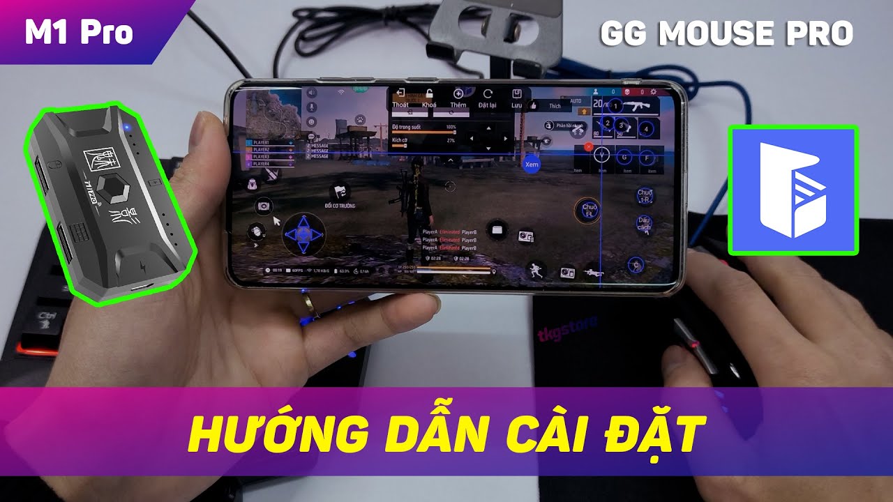 Meiying M1 Pro - Hướng dẫn chơi game Free Fire trên app GG Mouse Pro