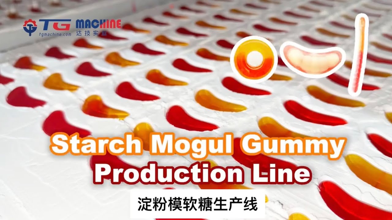 Semi-auto gummy candy starch mogul line starch mogul production line starch moulds gummy machine