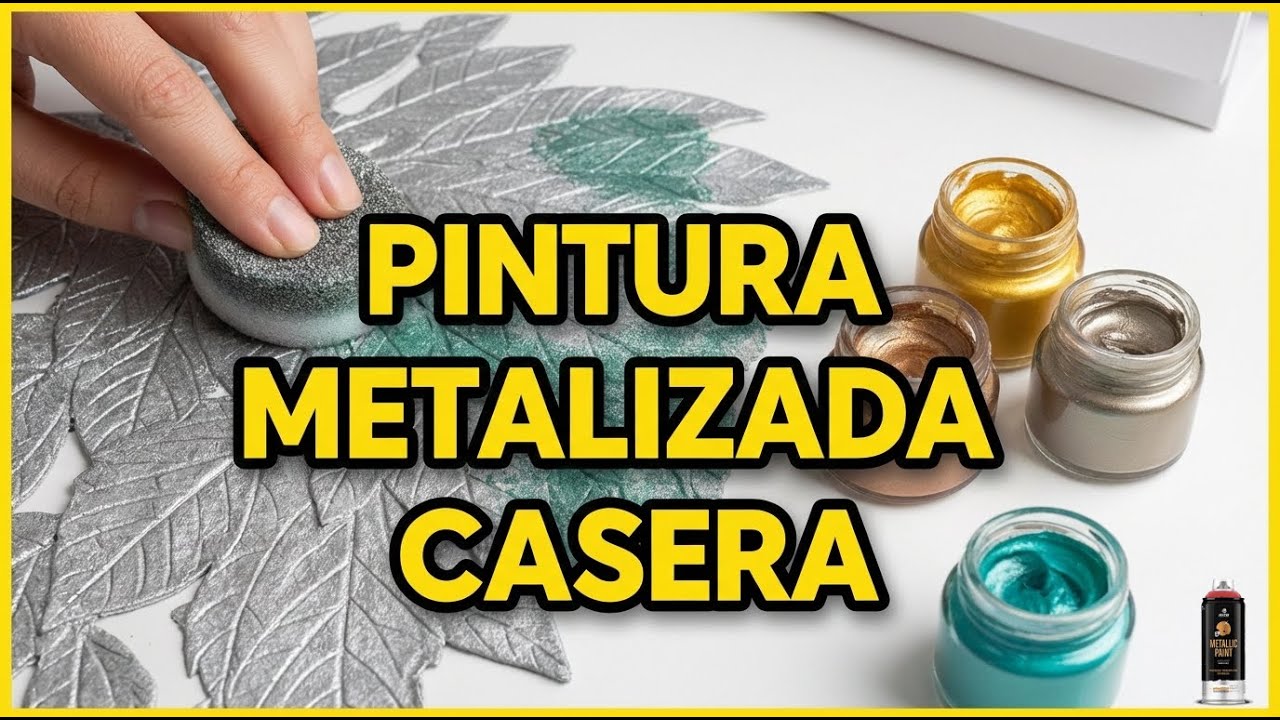Cómo hacer PINTURAS METALIZADAS Caseras ¡Súper Fácil!