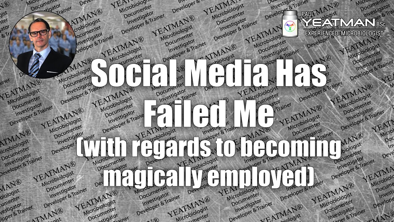 Social Media Has Failed Me (in so far as helping me get a job)