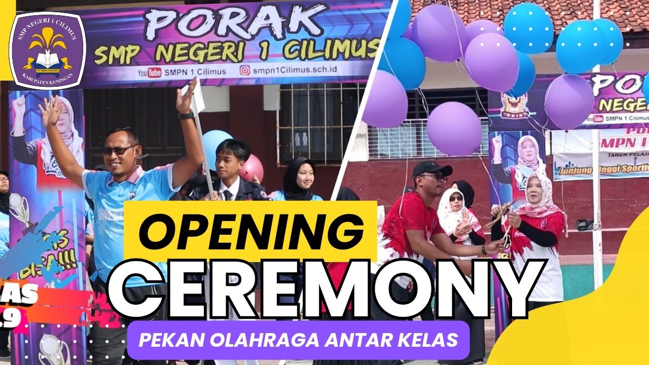 Pembukaan Pekan Olahraga Antar Kelas SMPN 1 Cilimus 2023