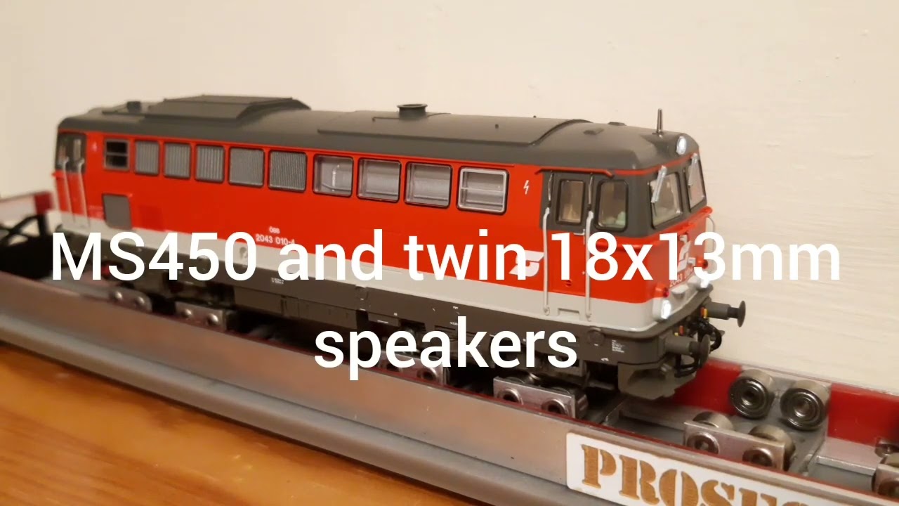 Roco ÖBB 2043 Zimo Sound 8-bit vs. 16-bit