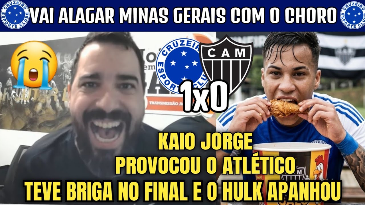 😭😂 HULK APANHOU! A CHORADEIRA DO ATLÉTICANOS COM CRUZEIRO 1X0 ATLÉTICO MG.
