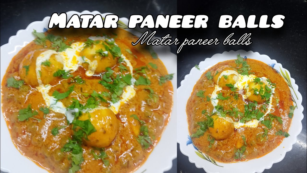 Matar paneer balls with filling new tasty recipe in zoya style 🤩