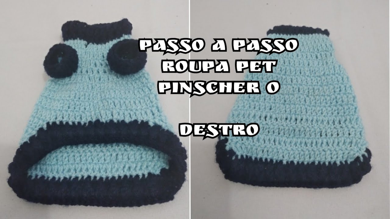 Roupa para pet de crochê 🦮 Pinscher 0 🧶 destro