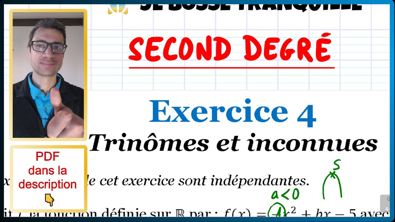 📝PDF | EXO TYPE DS 21 | Second degré