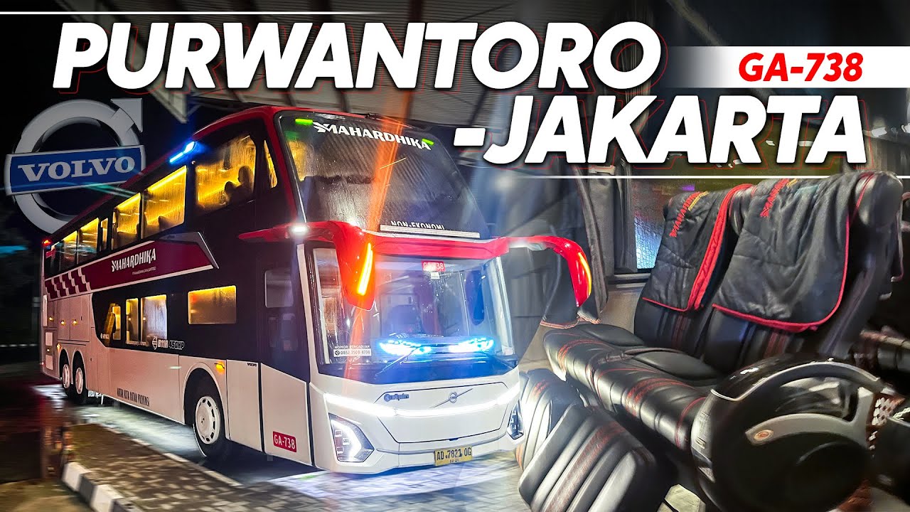 SAMPE JAKARTA SEBELUM SUBUH BUS MEWAH ANDALAN JAM MALAM | Naik Bus Mahardika Wonogiri-Jakarta