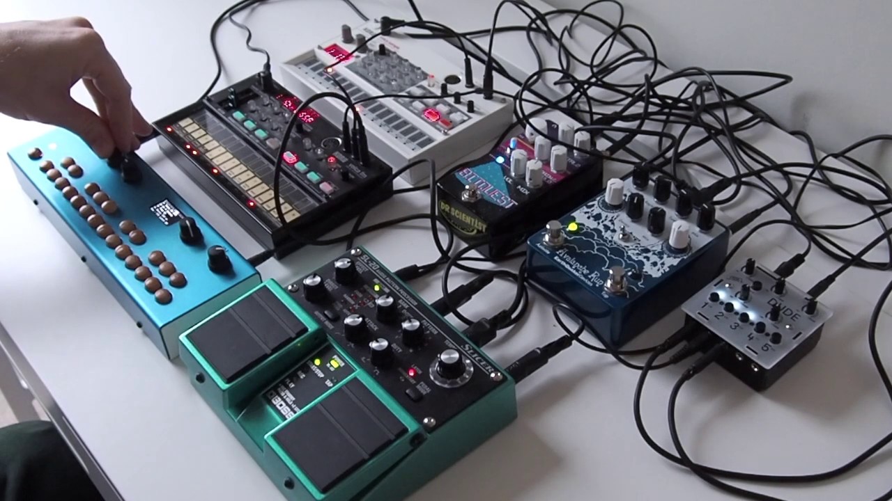Boss Slicer + Korg Volcas + Organelle