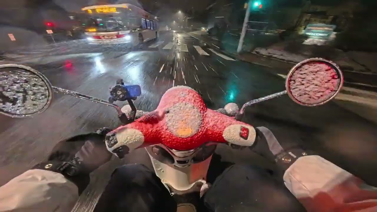 Snow Wont Stop Me From Riding (Almost Died At The End)