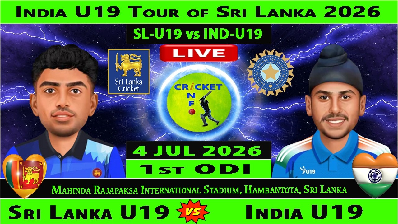 Sri Lanka U19 vs India U19 | SL U19 vs IND U19 Live | 1st ODI of India U19 tour of Sri Lanka 2026