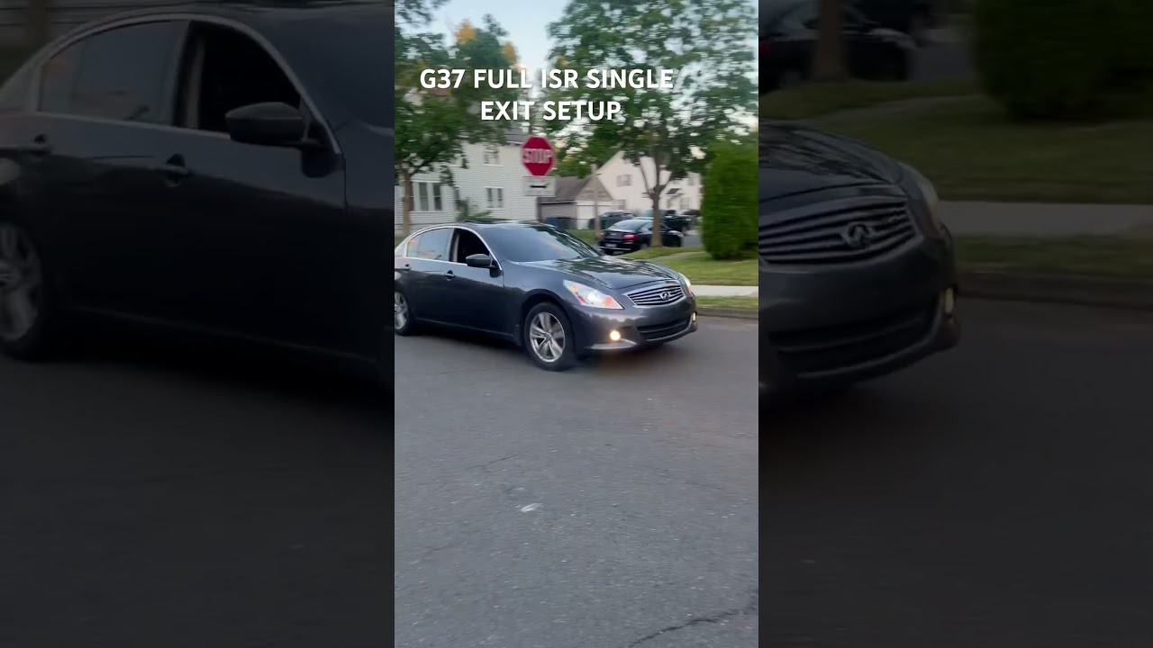 G37X FULL ISR SINGLE EXIT EXHAUST SETUP #isr #exhust #g37x #g37sedan #g37 #g37infiniti
