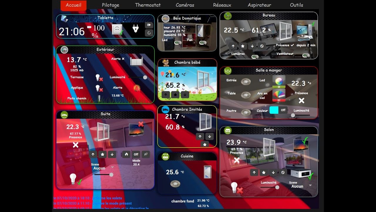 Design Jeedom // Cadre avec fonds V2//