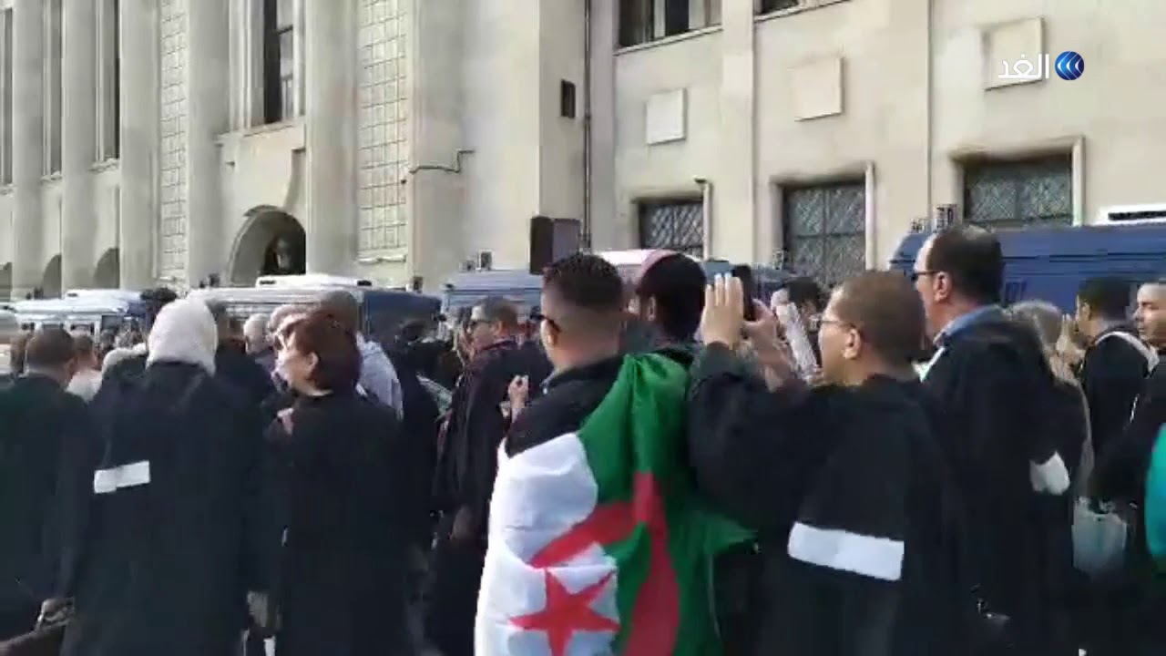 شاهد | محامو الجزائر يتظاهرون تأكيدا على تمسكهم بمطالب الحراك الشعبي