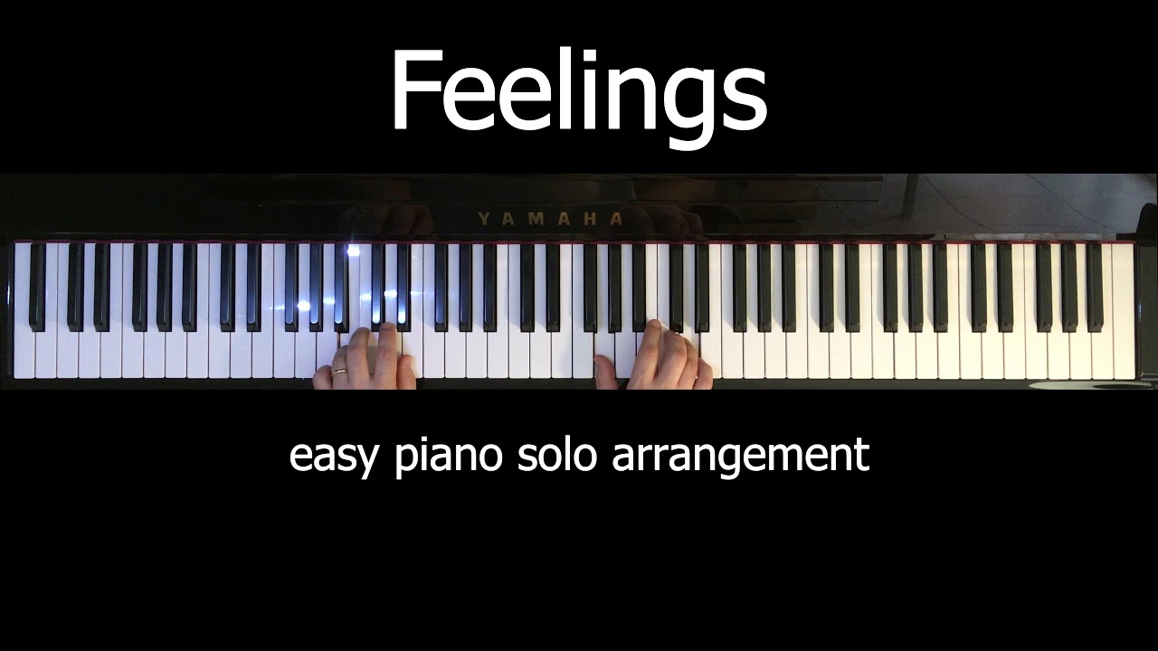 FEELINGS - Easy Piano Solo Arrangement #feelings #sheetmusic #kids #pianosolo