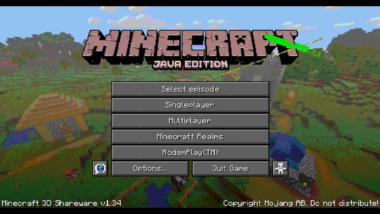 Minecraft 3D Shareware 1.34 Earthly Edition 2.0 Gameplay