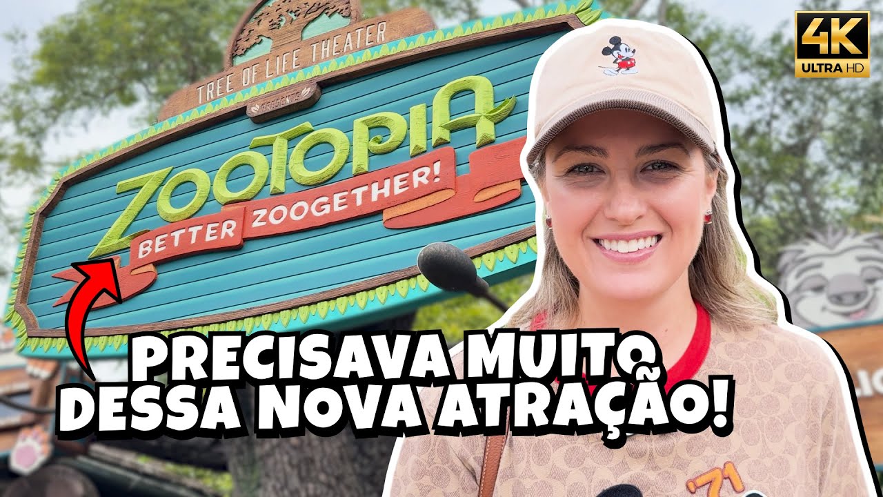 NOVA ATRAÇÃO NO ANIMAL KINGDOM - ZOOTOPIA BETTER ZOOGETHER!
