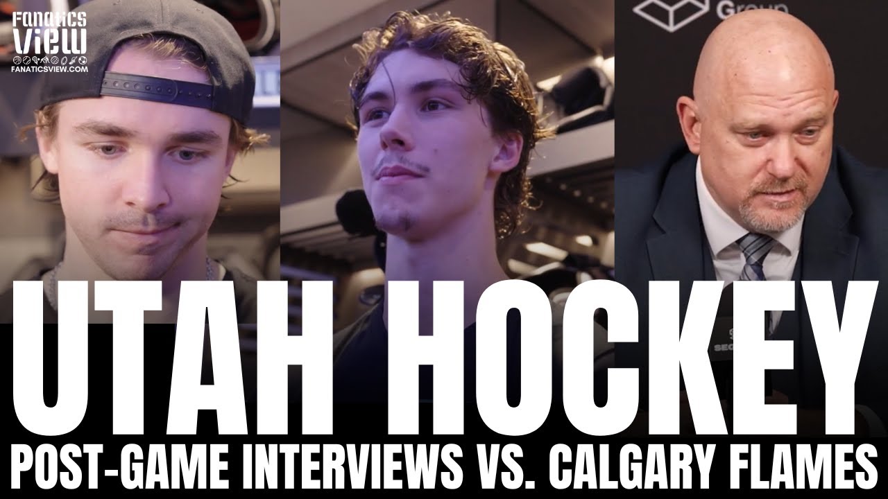 Maveric Lamoureux, Clayton Keller & Andre Tourigny React to First Career Goal, Utah vs. Calgary