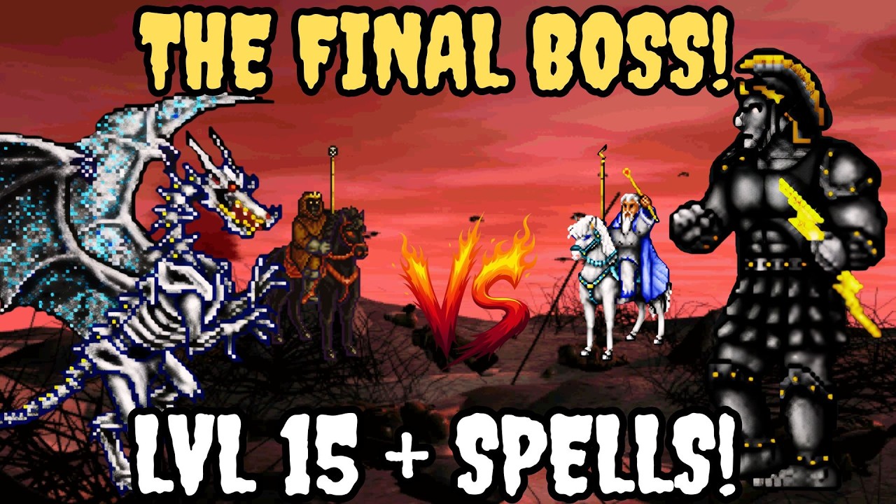 Necromancers vs Wizards – Level 15 Heroes + SPELLS| Heroes of Might and Magic II - The Final Boss!!