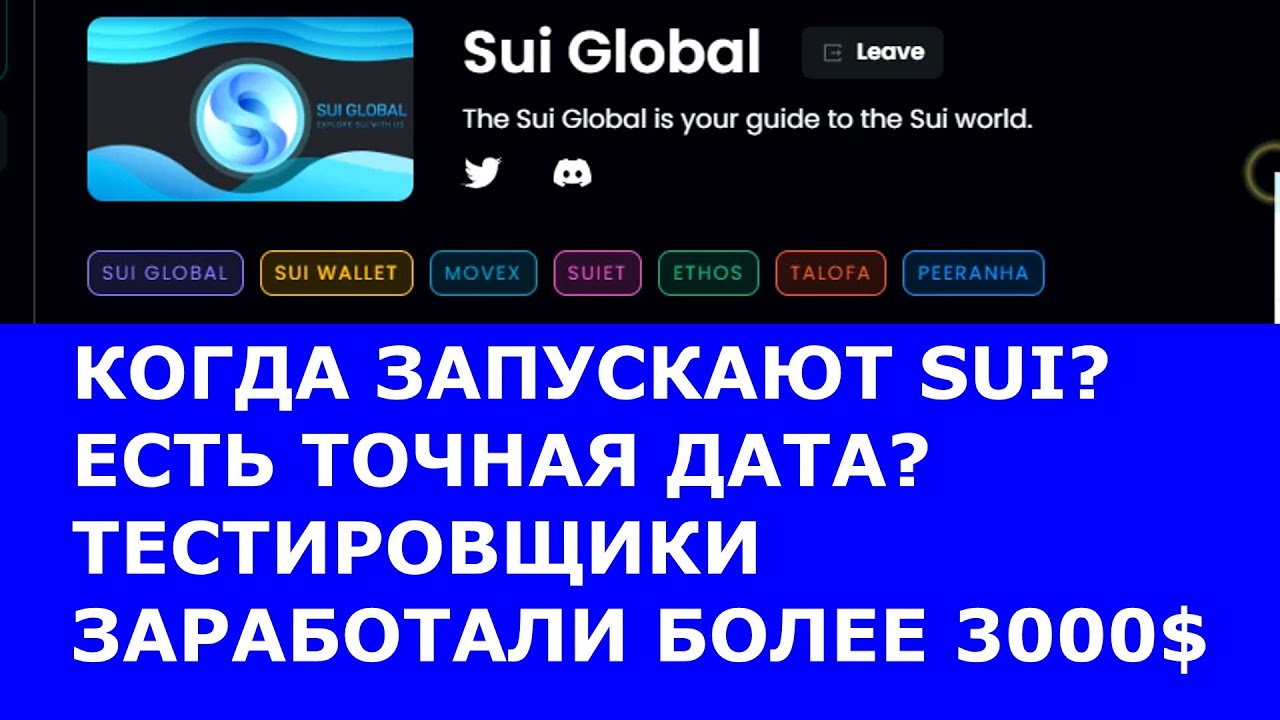 🔥Точная дата airdrop SUI - Сколько заплатили Тестировщикам приложений - более 3000 долларов