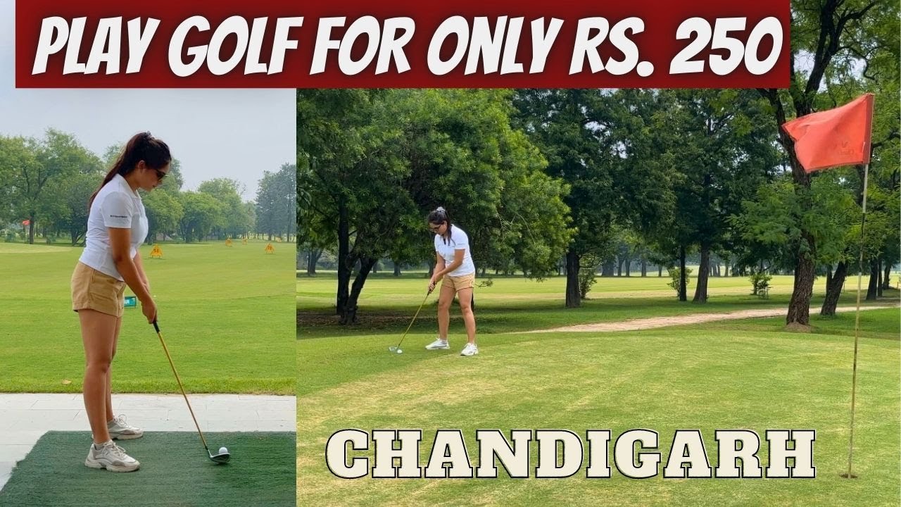GOLF IN CHANDIGARH | PLAYING GOLF FOR THE FIRST TIME | CHEAPEST PLACE TO PLAY GOLF IN CHANDIGARH
