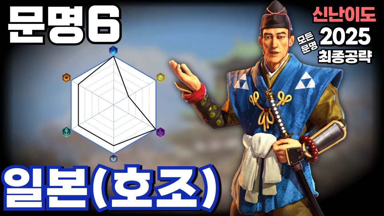 문명6 최종공략) 사무라이가 다 해준다 