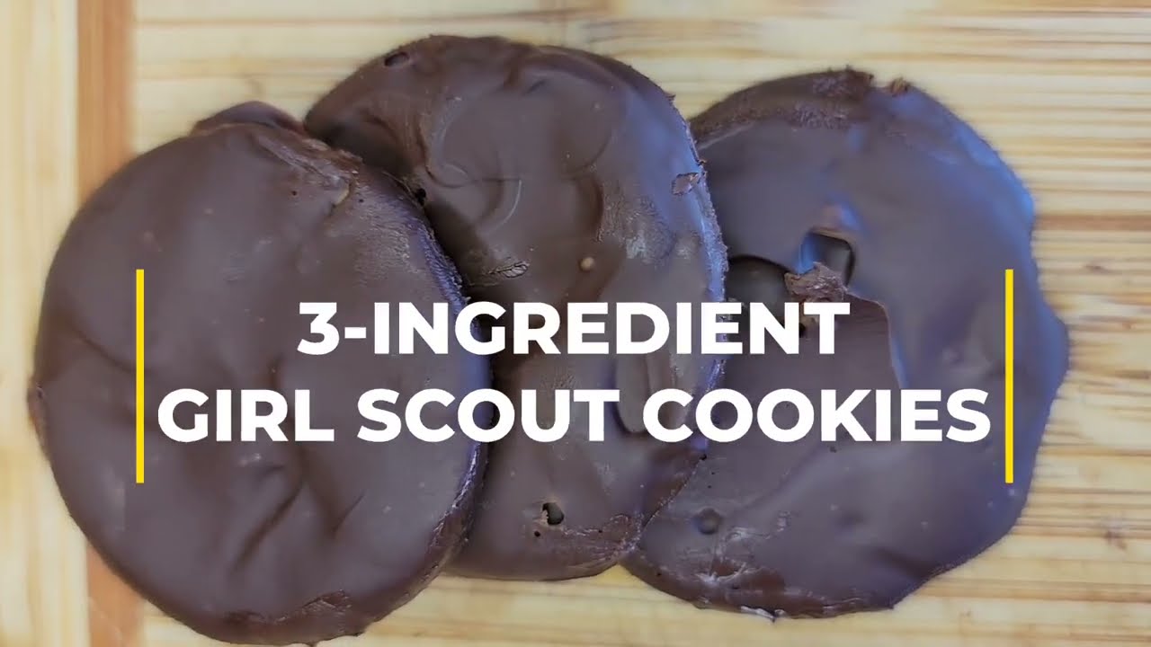 Graze - 3-INGREDIENT GIRL SCOUT THIN MINT COOKIES!!! EASY!